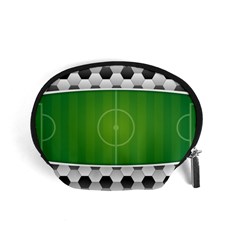 Background Sports Soccer Football Accessory Pouch (small) by Wegoenart