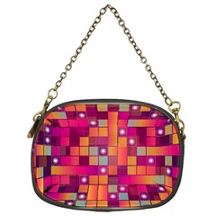 Abstract Background Colorful Chain Purse (one Side)