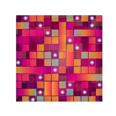 Abstract Background Colorful Small Satin Scarf (square) by Wegoenart