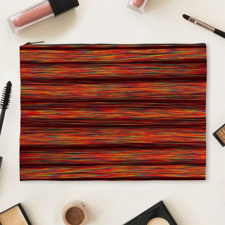 Colorful Abstract Background Strands Cosmetic Bag (XL)