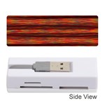 Colorful Abstract Background Strands Memory Card Reader (Stick) Front