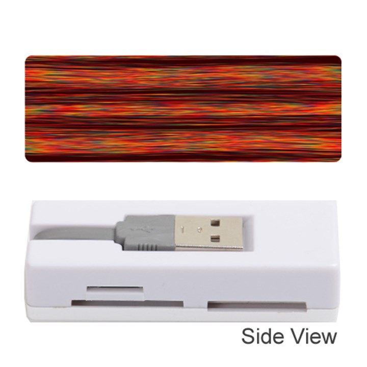 Colorful Abstract Background Strands Memory Card Reader (Stick)