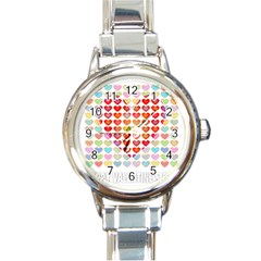 Valentine Valentines Day Card Love Round Italian Charm Watch by Wegoenart