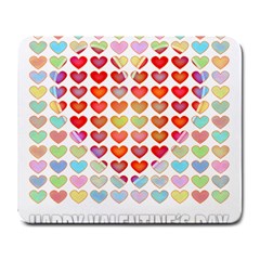 Valentine Valentines Day Card Love Large Mousepads by Wegoenart