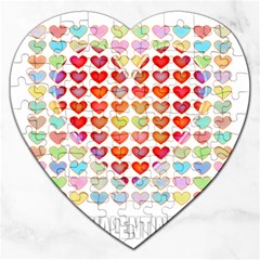 Valentine Valentines Day Card Love Jigsaw Puzzle (heart) by Wegoenart