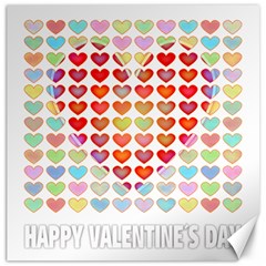 Valentine Valentines Day Card Love Canvas 20  X 20  by Wegoenart