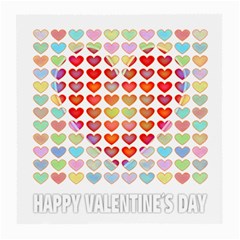 Valentine Valentines Day Card Love Medium Glasses Cloth (2-side) by Wegoenart