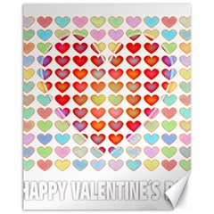 Valentine Valentines Day Card Love Canvas 11  X 14  by Wegoenart