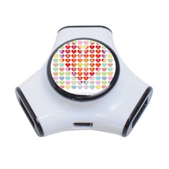 Valentine Valentines Day Card Love 3-port Usb Hub by Wegoenart