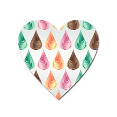 Background Colorful Abstract Heart Magnet