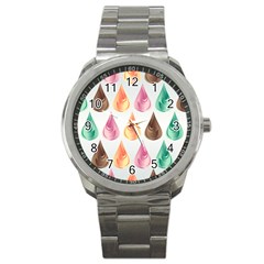 Background Colorful Abstract Sport Metal Watch