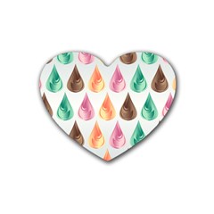 Background Colorful Abstract Heart Coaster (4 pack) 