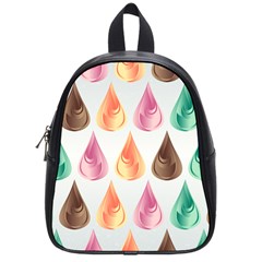 Background Colorful Abstract School Bag (Small)