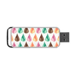 Background Colorful Abstract Portable USB Flash (One Side)