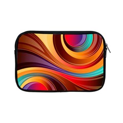 Abstract Colorful Background Wavy Apple Ipad Mini Zipper Cases by Wegoenart