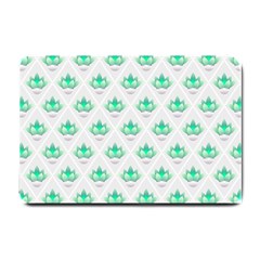 Plant Pattern Green Leaf Flora Small Doormat  by Wegoenart