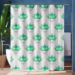 Plant Pattern Green Leaf Flora Shower Curtain 60  X 72  (medium)  by Wegoenart