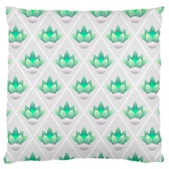 Plant Pattern Green Leaf Flora Standard Flano Cushion Case (one Side) by Wegoenart