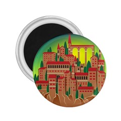 Mountain Village Village Medieval 2 25  Magnets by Wegoenart