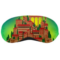 Mountain Village Village Medieval Sleeping Masks by Wegoenart