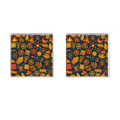 Pattern Background Ethnic Tribal Cufflinks (square) by Wegoenart