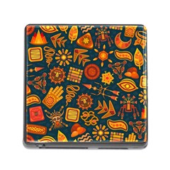 Pattern Background Ethnic Tribal Memory Card Reader (square 5 Slot) by Wegoenart