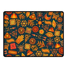 Pattern Background Ethnic Tribal Double Sided Fleece Blanket (small)  by Wegoenart