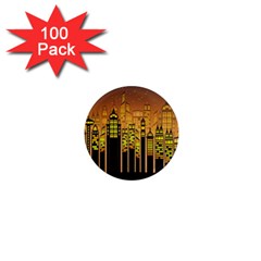 Buildings Skyscrapers City 1  Mini Magnets (100 Pack)  by Wegoenart