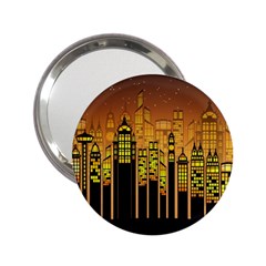 Buildings Skyscrapers City 2 25  Handbag Mirrors by Wegoenart