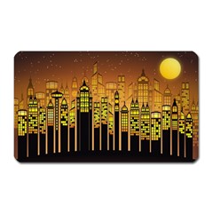 Buildings Skyscrapers City Magnet (rectangular) by Wegoenart