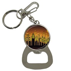 Buildings Skyscrapers City Bottle Opener Key Chains by Wegoenart