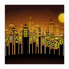 Buildings Skyscrapers City Medium Glasses Cloth by Wegoenart