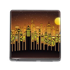 Buildings Skyscrapers City Memory Card Reader (square 5 Slot) by Wegoenart