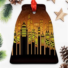 Buildings Skyscrapers City Bell Ornament (two Sides) by Wegoenart