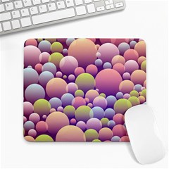 Abstract Background Circle Bubbles Large Mousepads by Wegoenart