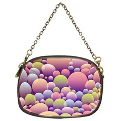 Abstract Background Circle Bubbles Chain Purse (one Side)