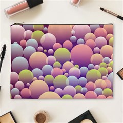 Abstract Background Circle Bubbles Cosmetic Bag (xl) by Wegoenart