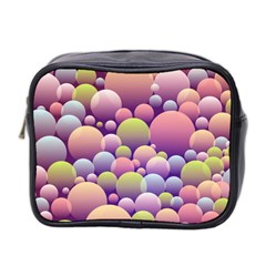 Abstract Background Circle Bubbles Mini Toiletries Bag (two Sides) by Wegoenart