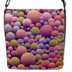 Abstract Background Circle Bubbles Flap Closure Messenger Bag (s) by Wegoenart