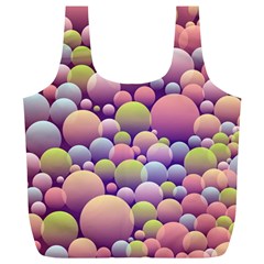 Abstract Background Circle Bubbles Full Print Recycle Bag (xl) by Wegoenart