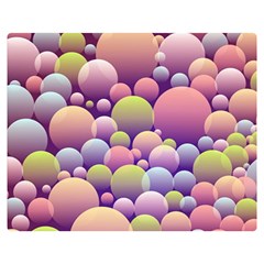 Abstract Background Circle Bubbles Double Sided Flano Blanket (medium)  by Wegoenart