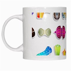 Shapes Abstract Set Pack White Mugs by Wegoenart