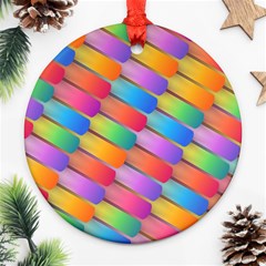 Colorful Background Abstract Ornament (round) by Wegoenart