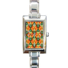 Background Triangle Abstract Golden Rectangle Italian Charm Watch by Wegoenart