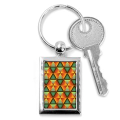 Background Triangle Abstract Golden Key Chains (rectangle)  by Wegoenart