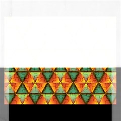 Background Triangle Abstract Golden Rectangular Jigsaw Puzzl by Wegoenart