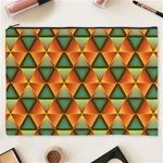 Background Triangle Abstract Golden Cosmetic Bag (XXXL) Front