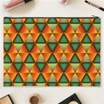 Background Triangle Abstract Golden Cosmetic Bag (XXXL) Back