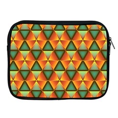 Background Triangle Abstract Golden Apple Ipad 2/3/4 Zipper Cases by Wegoenart