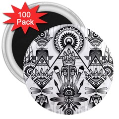 Ancient Parade Ancient Civilization 3  Magnets (100 Pack) by Wegoenart